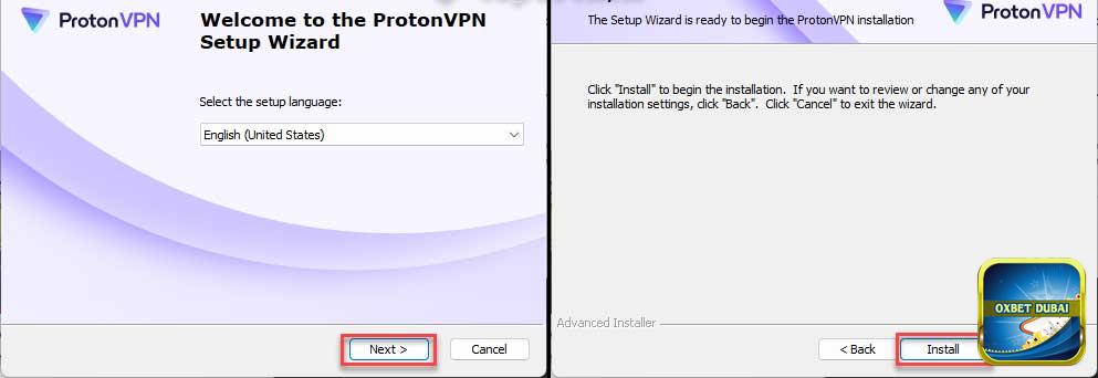 Bạn nhấn vào “Install” để bắt đầu cài đặt ProtonVPN